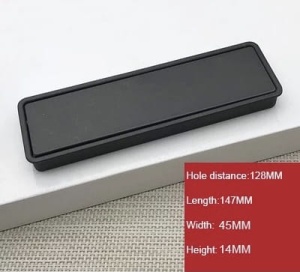 uchwyt meblowy minimalista L czarny wymiary