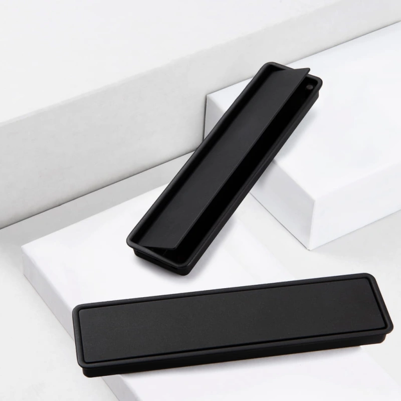 uchwyt meblowy minimalista L czarny