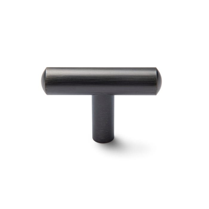 Uchwyt meblowy / wieszak T-BAR grafitowy – niklowany – Gaia Decor